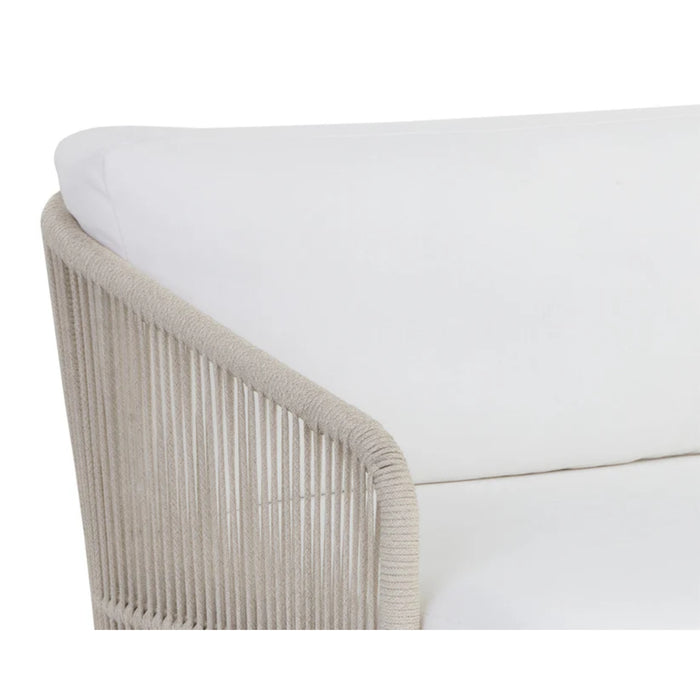 Sunpan Allariz White Sofa 