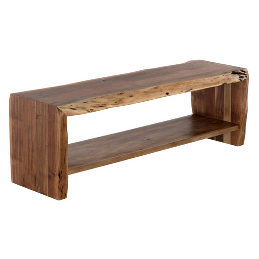 Sunpan Ridge Natural Solid Acacia Wood Bench