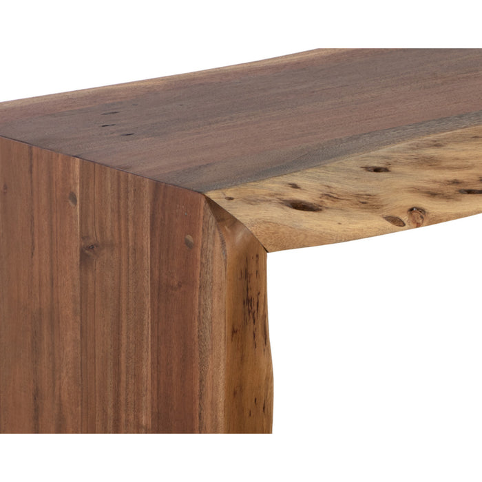 Sunpan Ridge Natural Solid Acacia Wood Bench