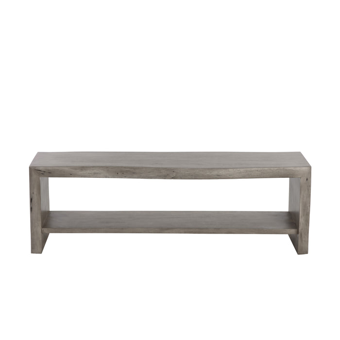 Sunpan Ridge Natural Solid Acacia Wood Bench