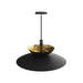 Sunpan Timea 26" 1-Light Black Brass Pendant