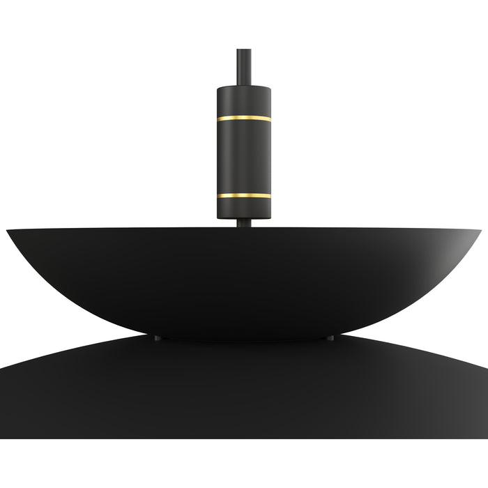 Sunpan Timea 26" 1-Light Black Brass Pendant