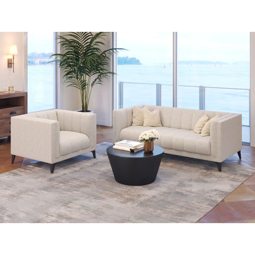 Zuo Modern Durban Punta Cana Comfortable Beige Sofa Living Room Set