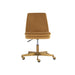 Sunpan Berget Brown Fabric Swivel Office Chair