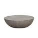 Sunpan Kinsley Handcrafted Large Round Grey Wood Coffee Table 