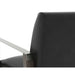 Sunpan Earl Black Leather Modern Lounge Chair