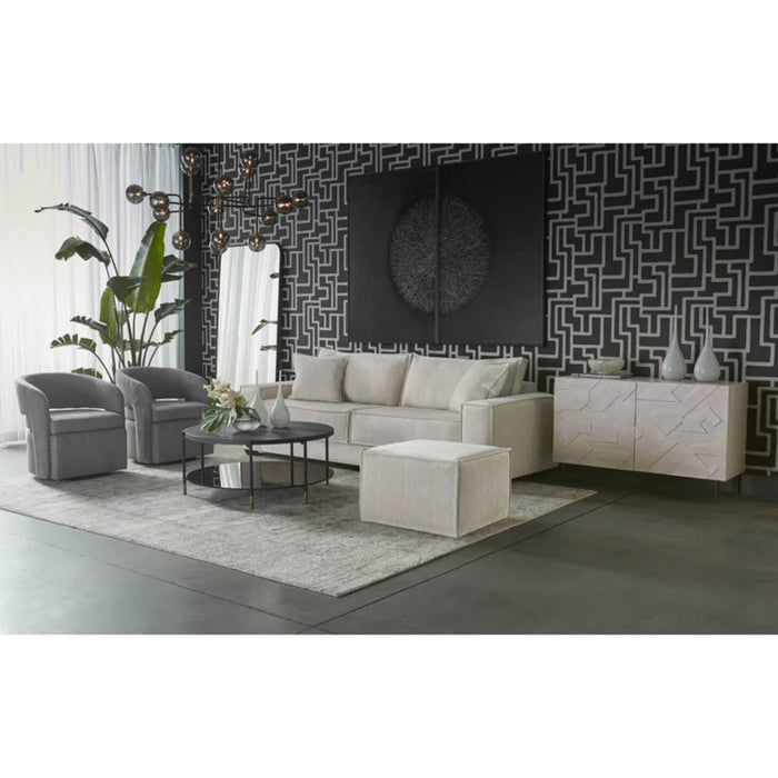 Sunpan Calista Cream Sofa