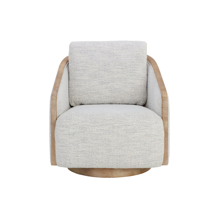 Sunpan Tasia Polyester Fabric Swivel Lounge Chair