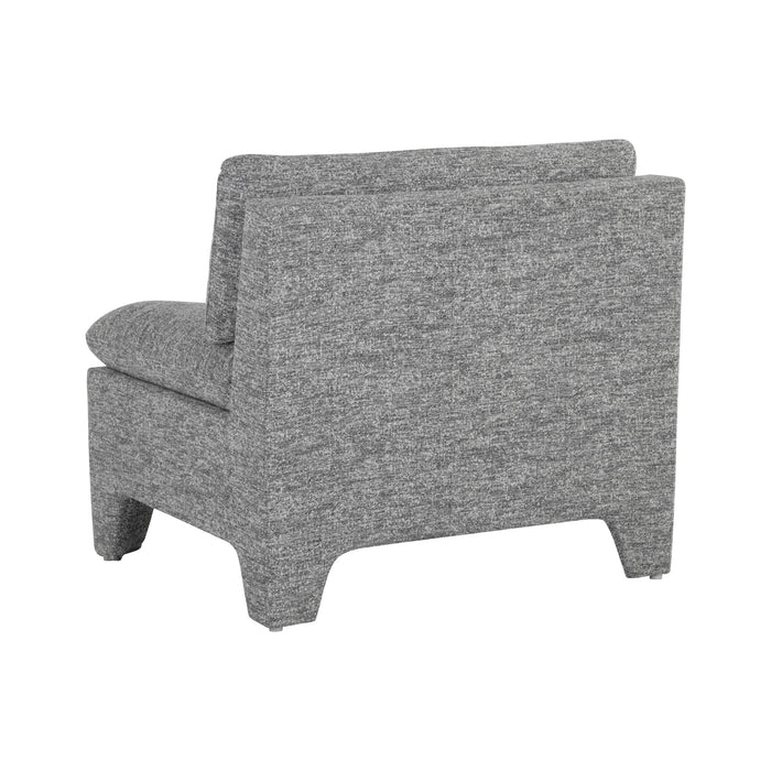 Sunpan Dallin Light Grey Fabric Modern Lounge Chair