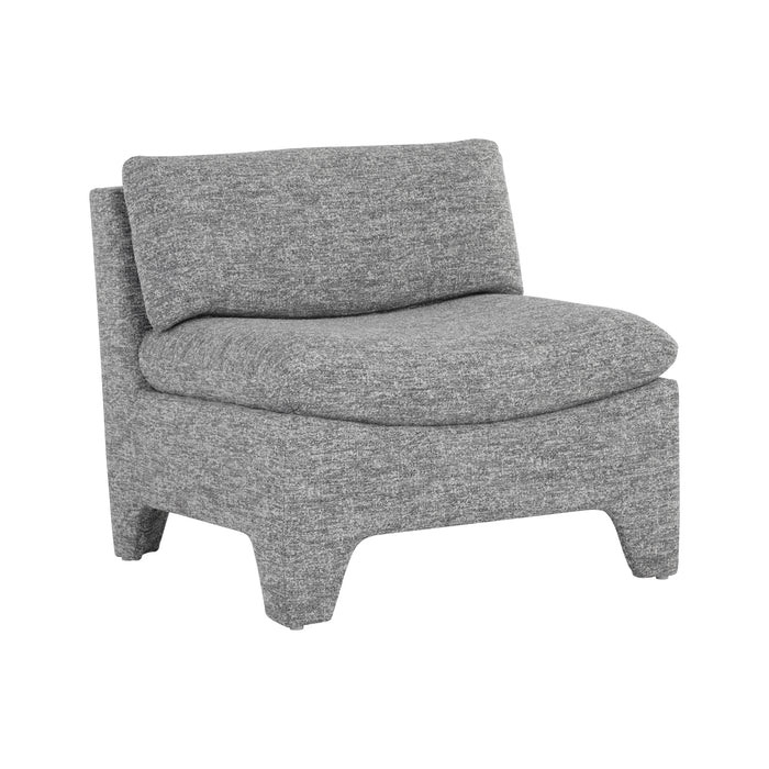 Sunpan Dallin Light Grey Fabric Modern Lounge Chair