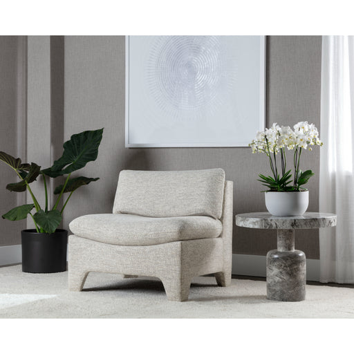 Sunpan Dallin Light Grey Fabric Modern Lounge Chair