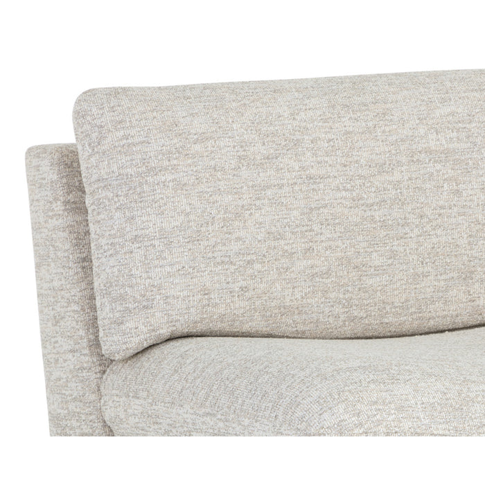 Sunpan Dallin Light Grey Fabric Modern Lounge Chair