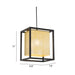 Zuo Yves Modern Perforated Steel Pendant Ceiling Lamp Gold & Black