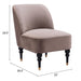 Zuo Modern Bintulu Brown Accent Chair