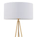 Zuo Sascha White & Brass Modern Glam Design Table Lamp