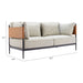 Zuo Modern Stirbe Grey Loveseat