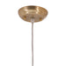 Zuo Jenny Brass Modern Boho Glam Ceiling Lamp with Geometric Shade