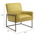 Zuo Modern New York Yellow Accent Chair