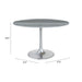 Zuo Star City Dining Table Gray & Silver