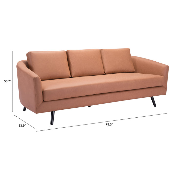 Zuo Modern Divinity Brown Sofa