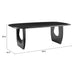 Zuo Arasan Modern Dining Table Black