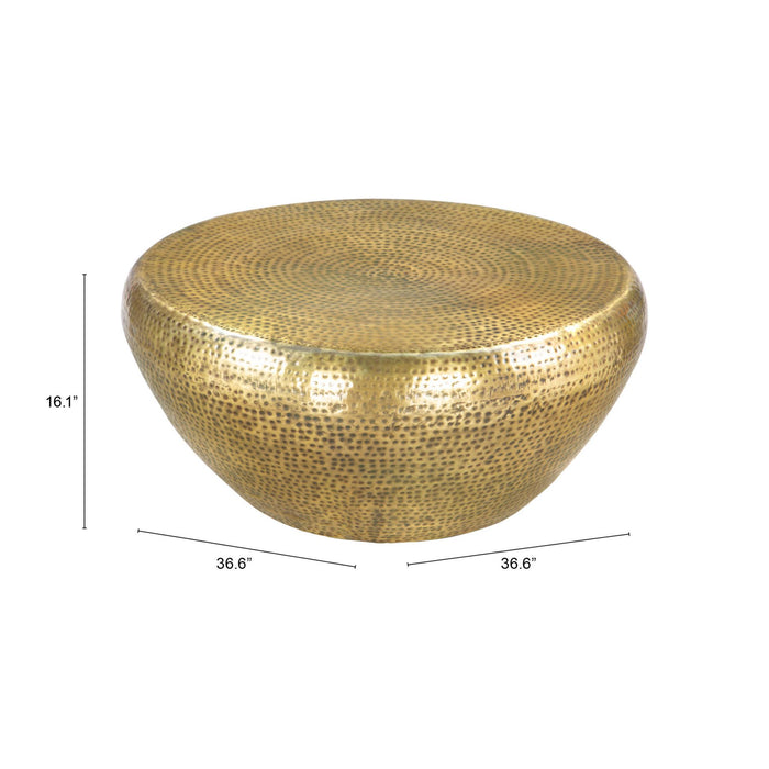 Zuo Larache Gold Coffee Table