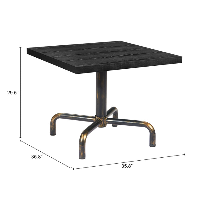 Zuo Neum Square Bistro Table Black