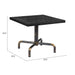 Zuo Neum Square Bistro Table Black