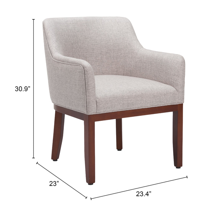 Zuo Berbera Dining Chair Gray