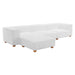 Zuo Modern Tayte White Ottoman