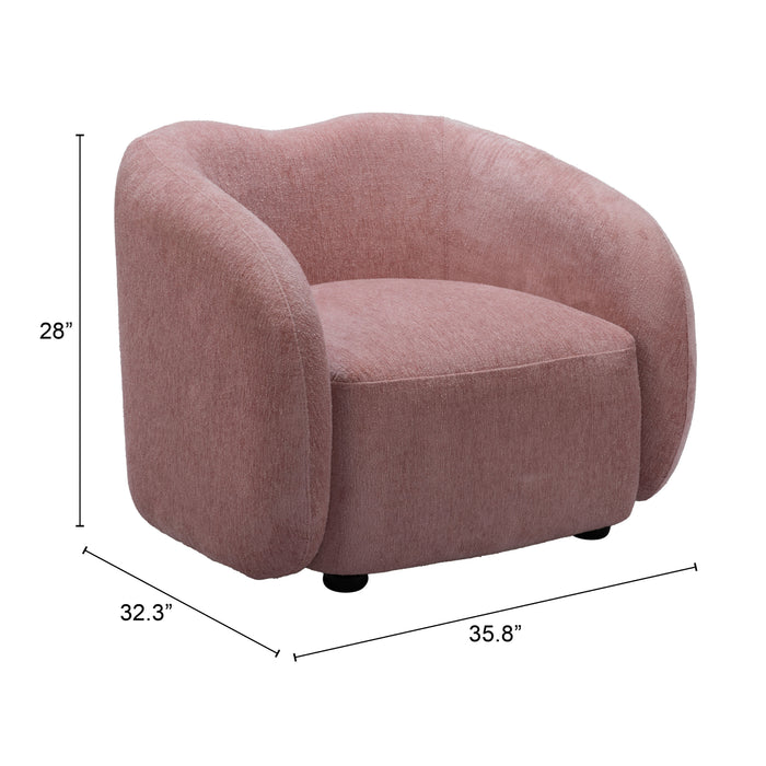 Zuo Modern Tallin Pink Accent Chair