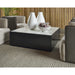 Sunpan Selah Square White Cararra Marble Top Coffee Table 