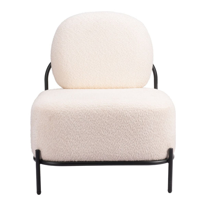 Zuo Modern Arendal White Accent Chair