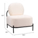 Zuo Modern Arendal White Accent Chair