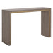 Sunpan Hilbert Grey Solid Acacia Wood Console Table 