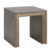 Sunpan Hilbert Square Grey Solid Acacia Wood Side Table 