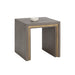 Sunpan Hilbert Square Grey Solid Acacia Wood Side Table 