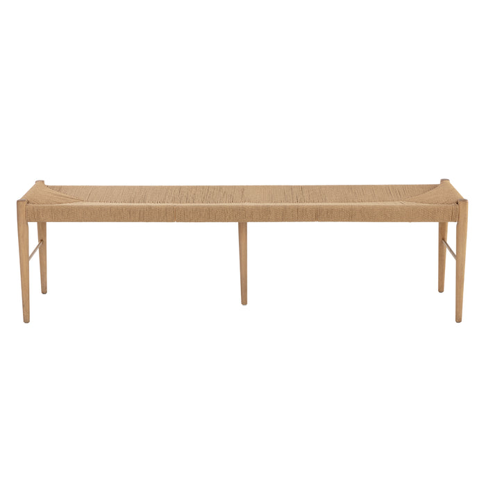 Sunpan Moira Handcrafted Sustainable Paper Rope Bench