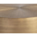 Sunpan Creed Handcrafted Round Aluminum Coffee Table