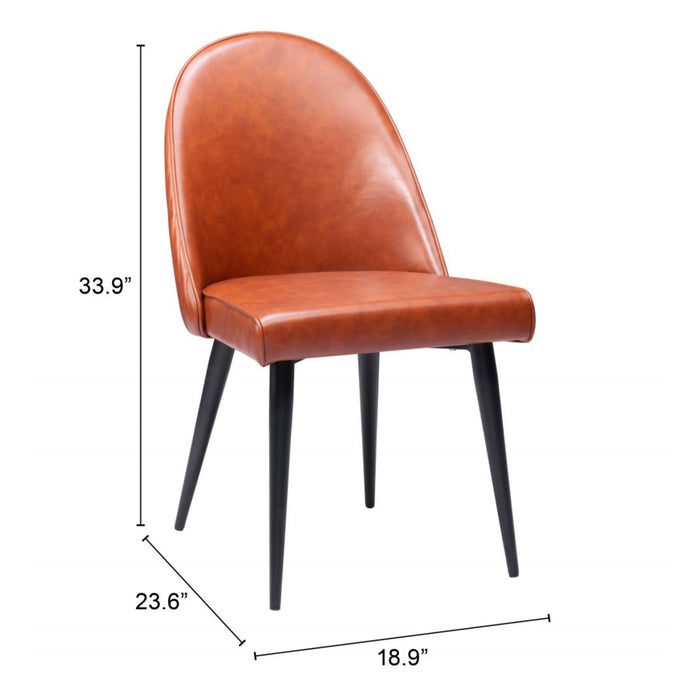 Zuo Silloth Armless Dining Chair