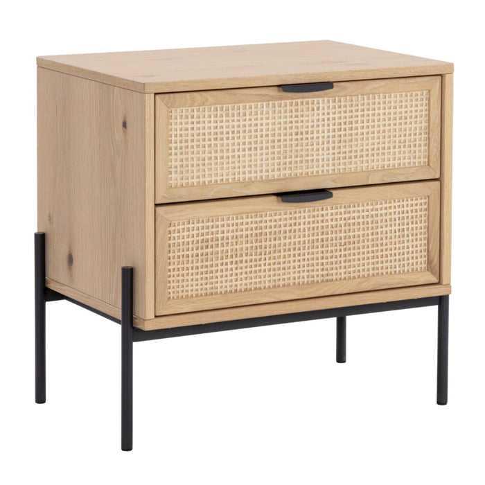 Sunpan Avida Sustainable Rectangular Oak Wood Nightstand