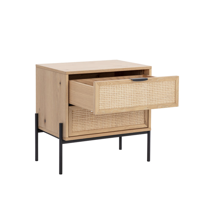 Sunpan Avida Sustainable Rectangular Oak Wood Nightstand