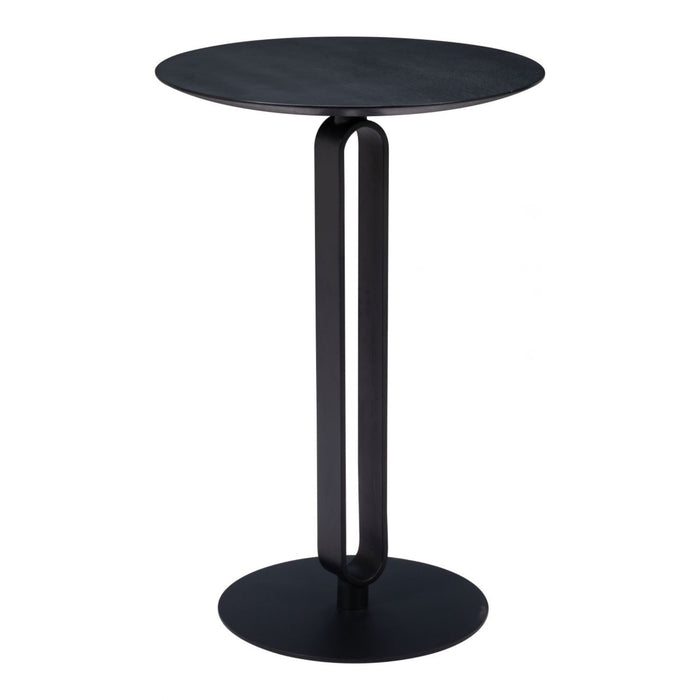 Zuo Derry Round Black Bar Table