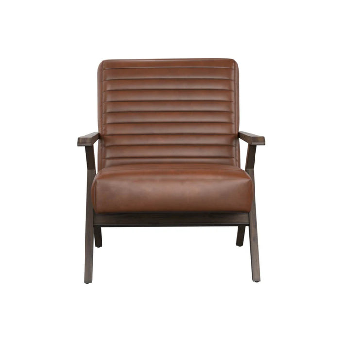 Sunpan Peyton Bonded Leather Modern Lounge Chair