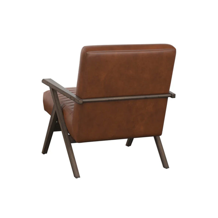 Sunpan Peyton Bonded Leather Modern Lounge Chair