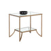 Sunpan Kessler Rectangular Clear Tempered Glass Top Side Table 