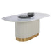 Sunpan Paloma Oval Marble Dining Table