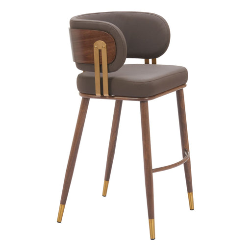 Zuo Brew Barstool Brown