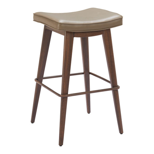 Zuo Divat Brown Barstool