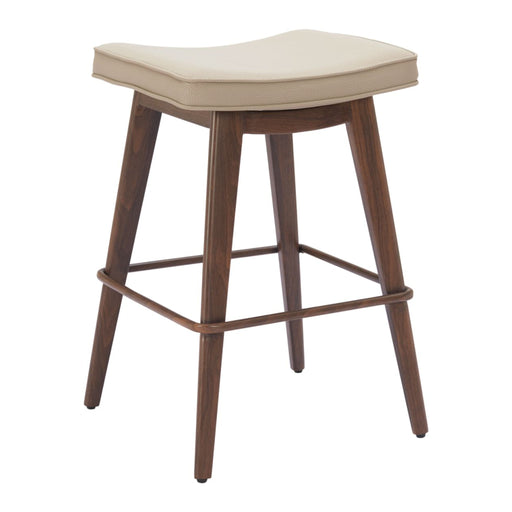 Zuo Divat Brown Counter Stool